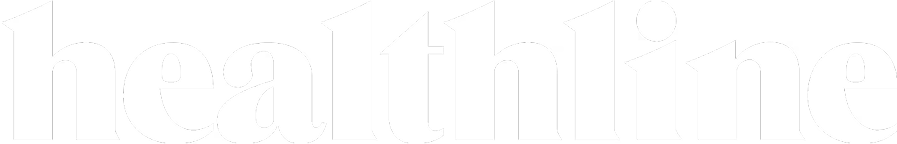 White 'healthline' logo on a transparent background.