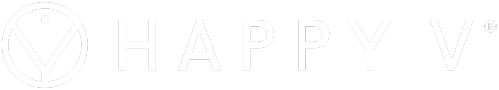 The logo of 'Happy V' with a circle and stylized letter V.