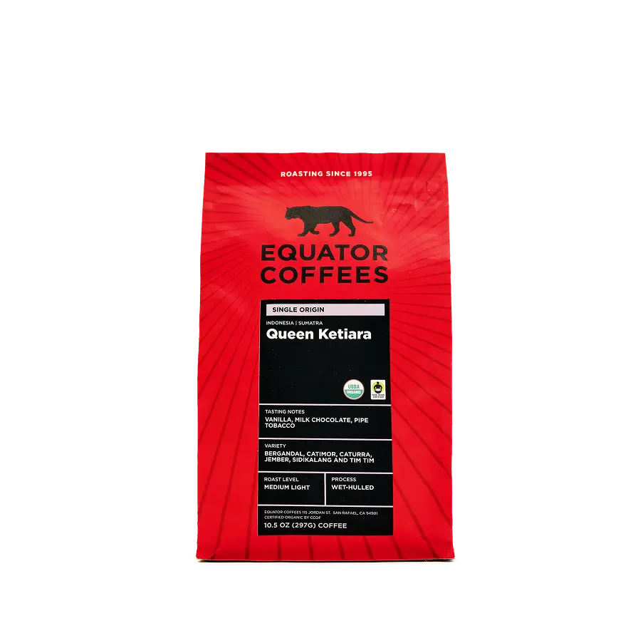 A bag of coffee from Equator.