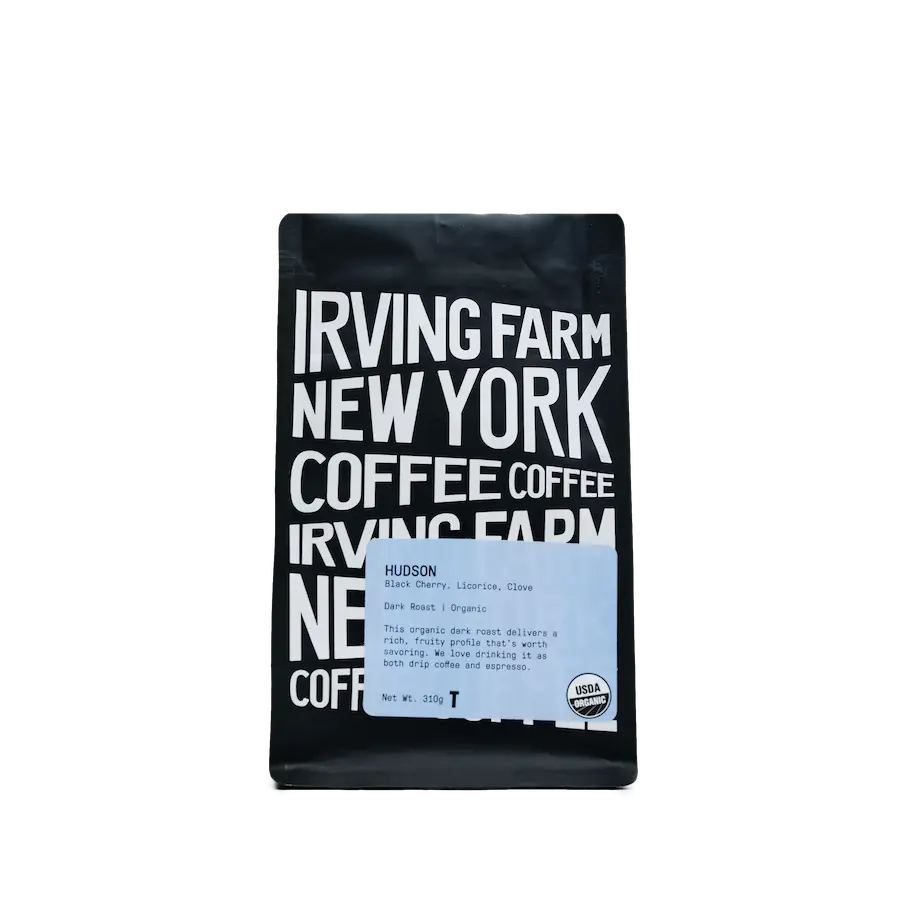 A bag of coffee from Irving Farm.