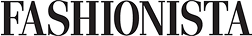 Black text logo reading 'FASHIONISTA' on a white background.