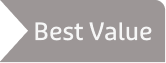A grey banner tag with the words 'Best Value' in white text.