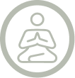 A gray icon showing a line drawing of a person's profile with wavy hair inside a circle.