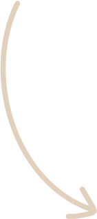Curved brown arrow pointing downwards.
