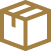 A simple brown line icon of a closed cardboard box or package.