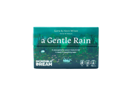 Box of 'A Gentle Rain' game with nature-themed artwork.