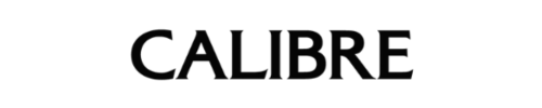 The image displays the word 'CALIBRE' in bold, black typography on a transparent background.