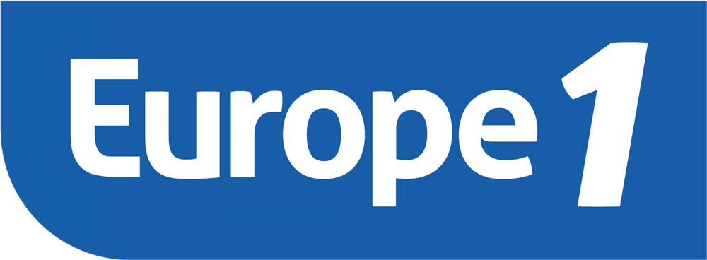 Blue rectangle with white text 'Europe 1'.