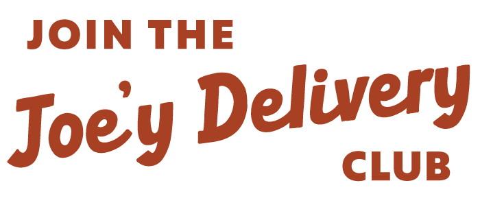 Text reading 'Join the Joey Delivery Club' in red font.