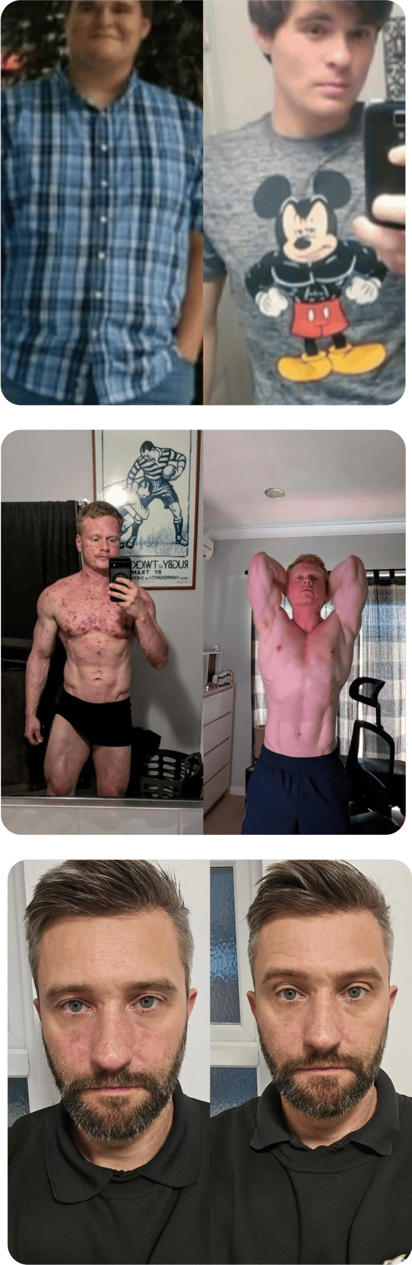 Before and after transformation