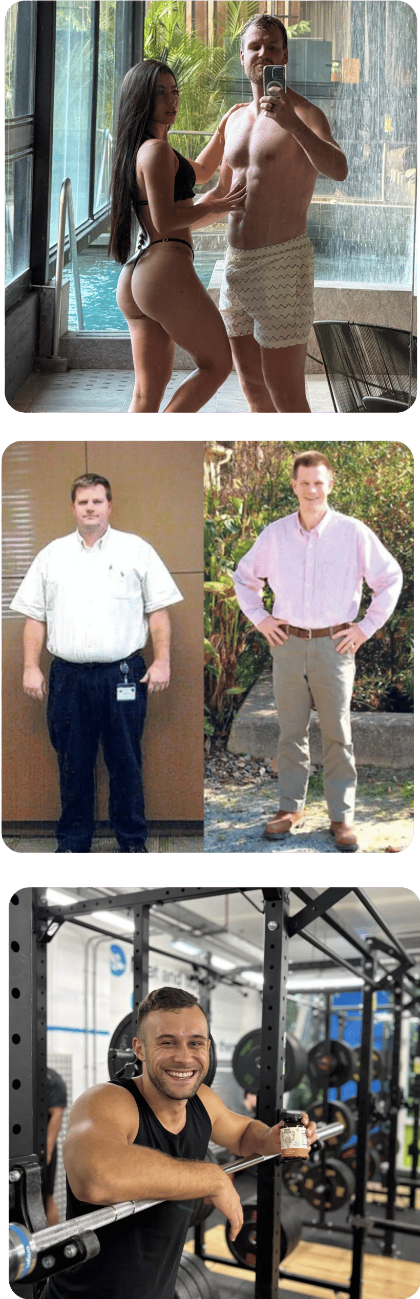 Before and after transformation