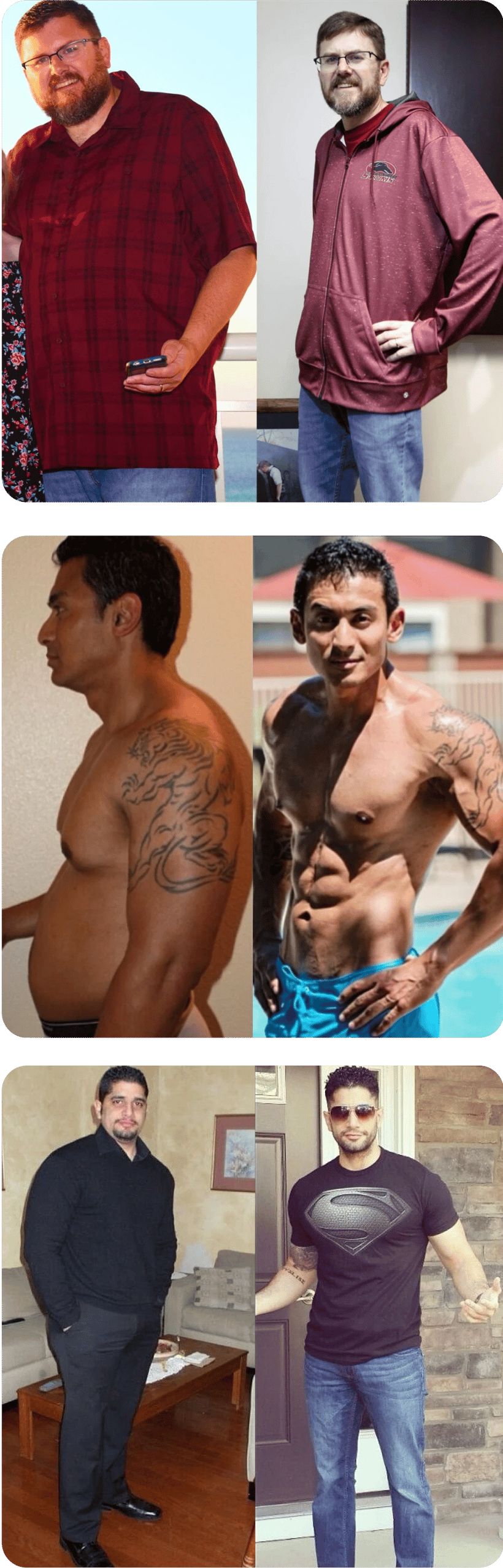 Before and after transformation