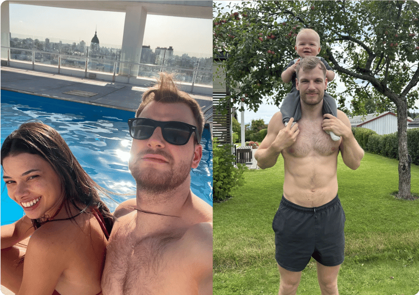Daniel Hoftun with family