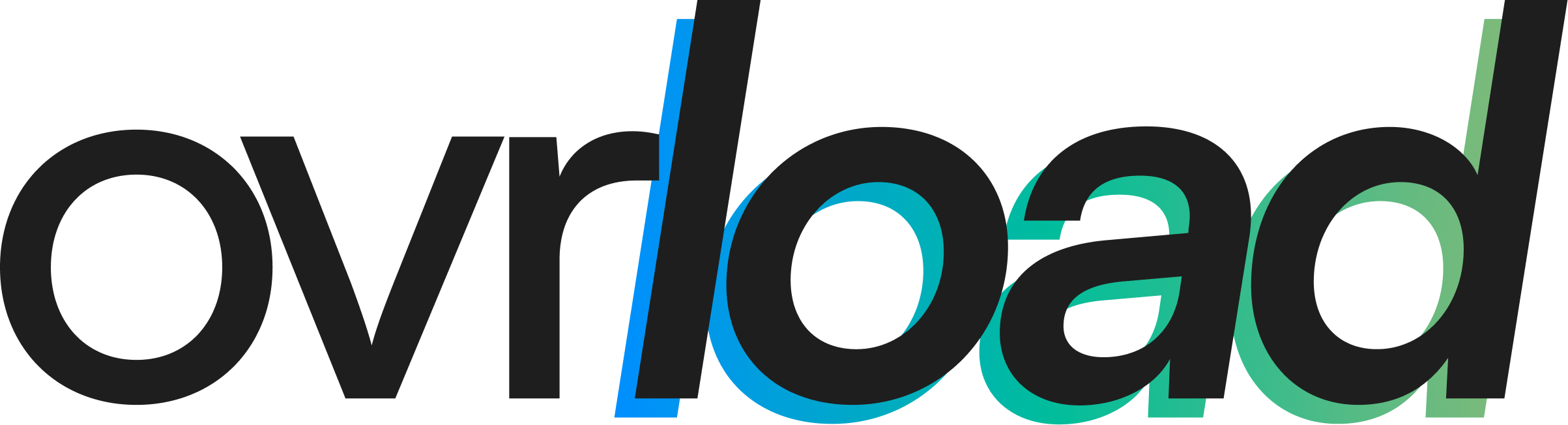 Stylized text logo spelling 'ovrload' with gradient colors.