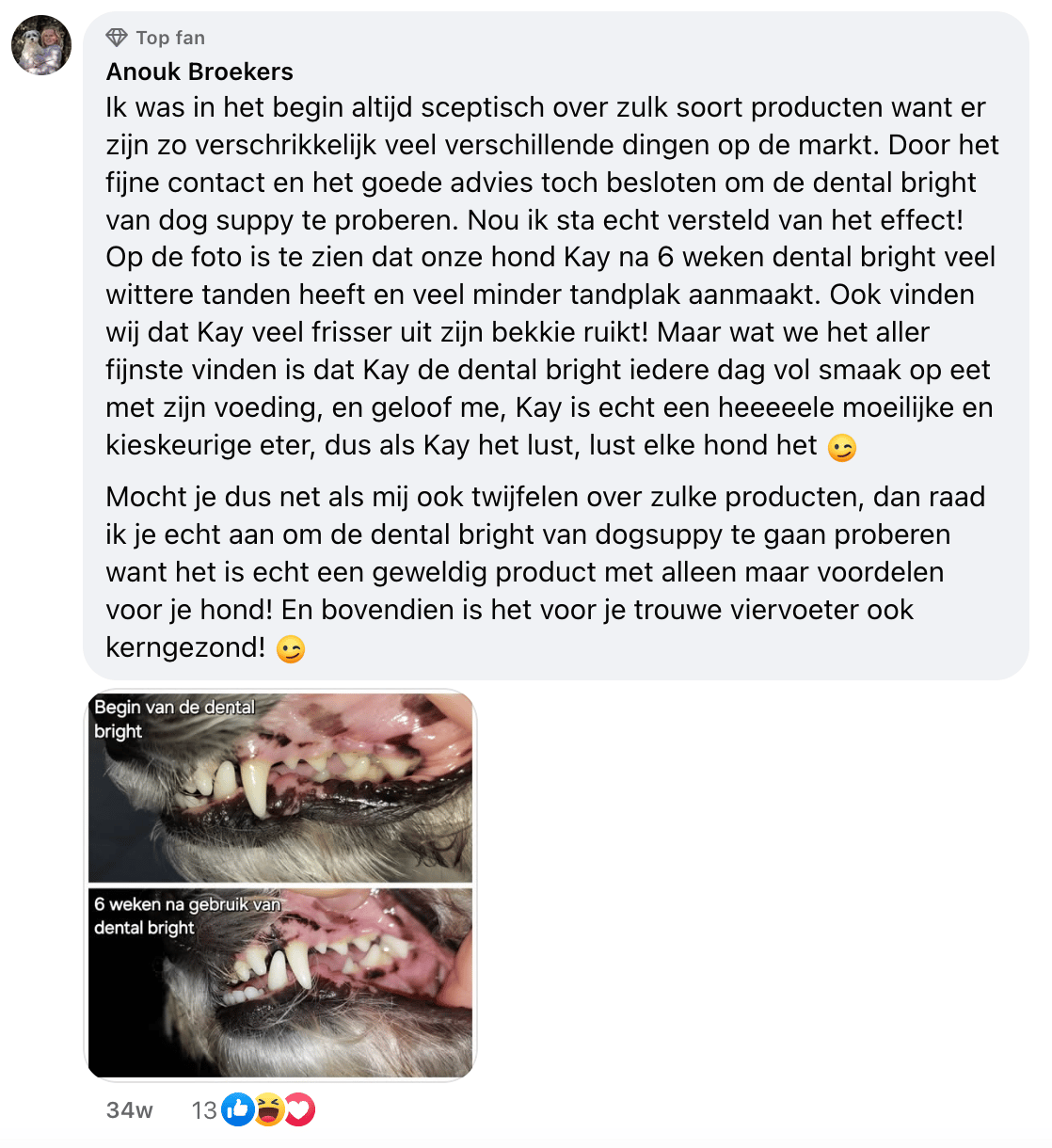 Facebook review Anouk Broekers