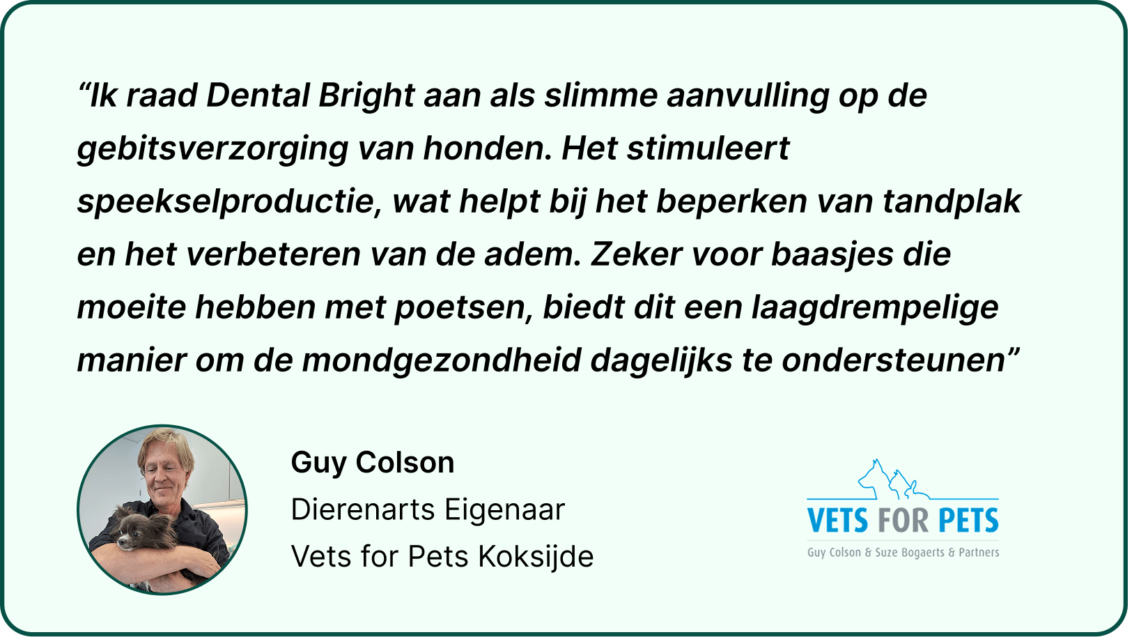Aanbevolen door dierenartsen