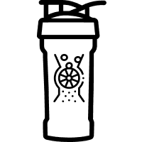 Black and white line drawing of an apple with a leaf.
