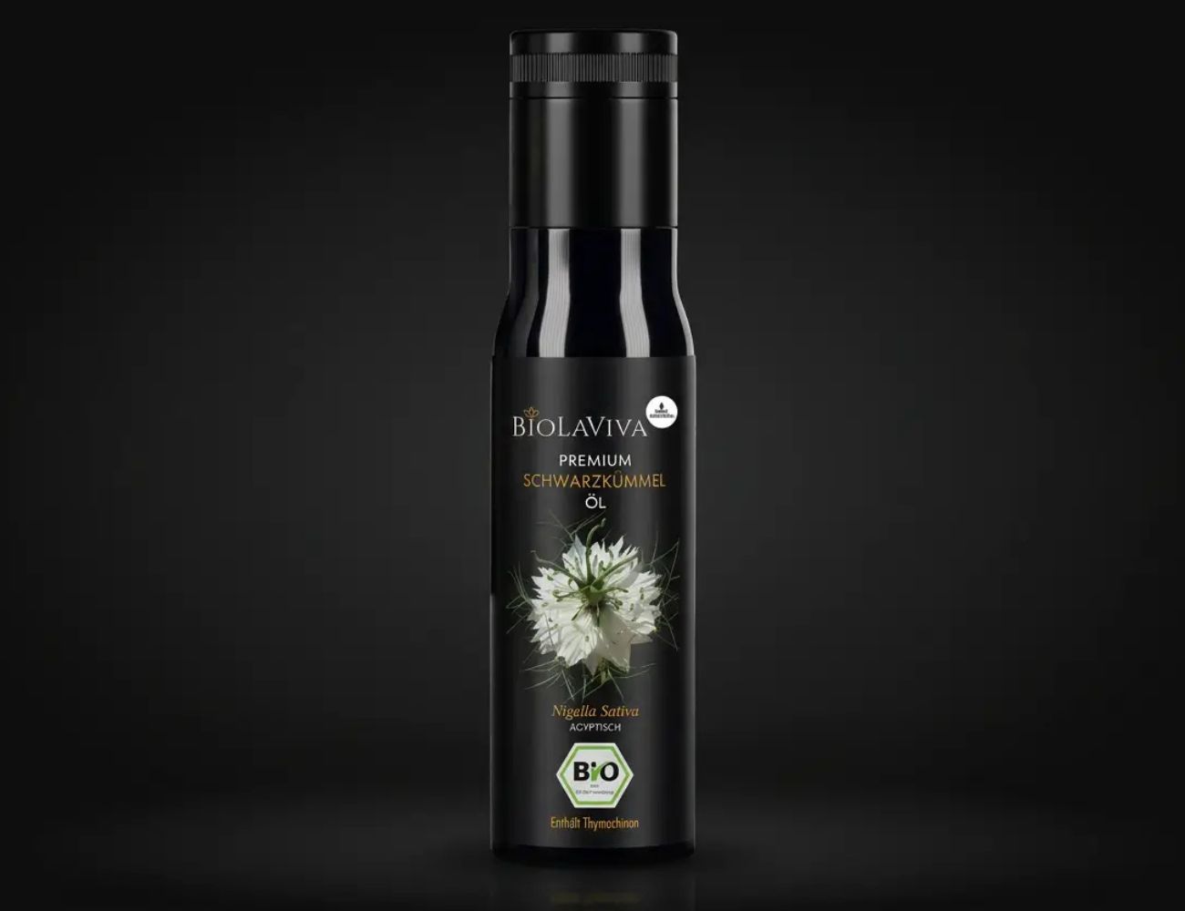 Bio Schwarzkümmelöl von Biolaviva aus ägyptischem Nigella Sativa