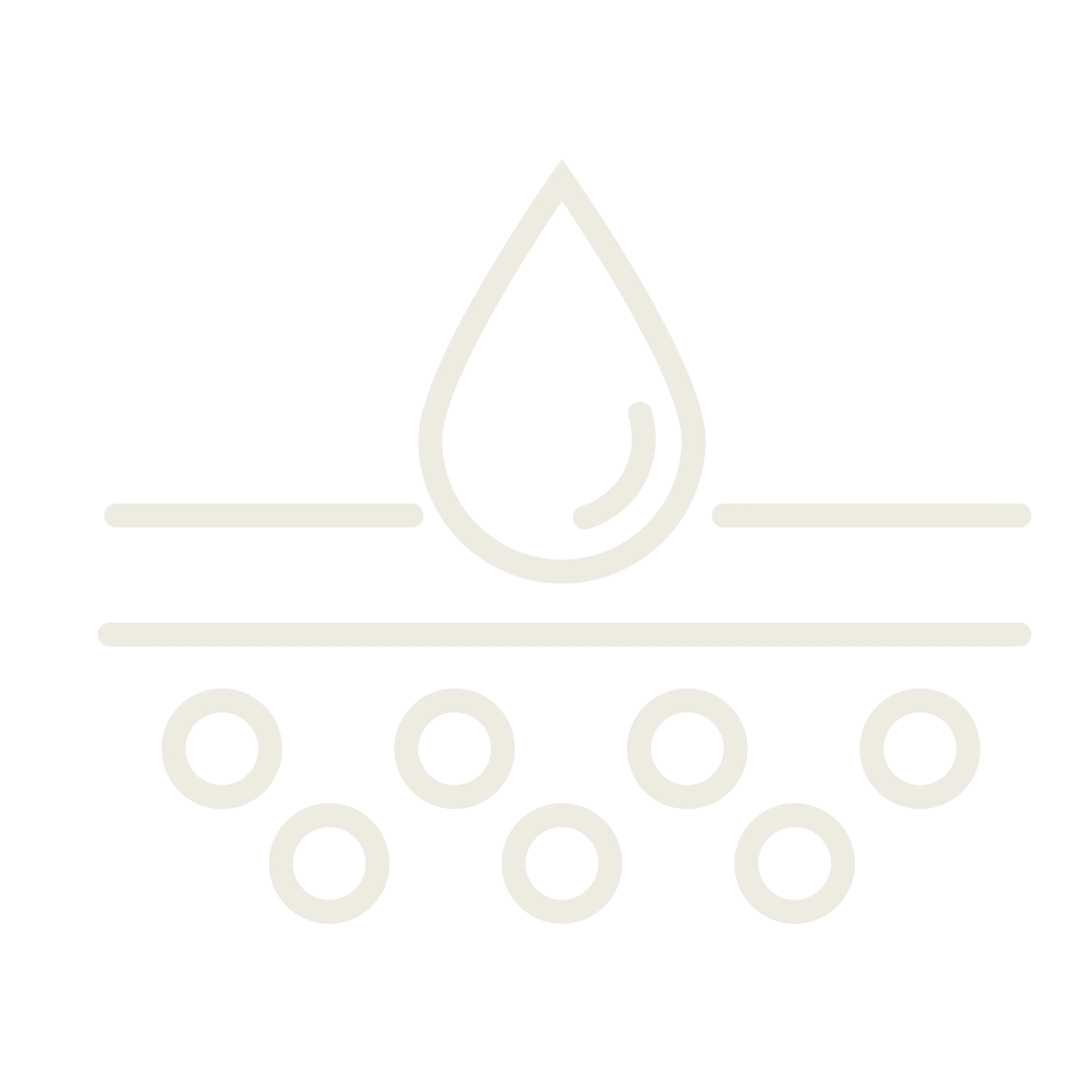 Illustration of water droplet absorbing into the skin.