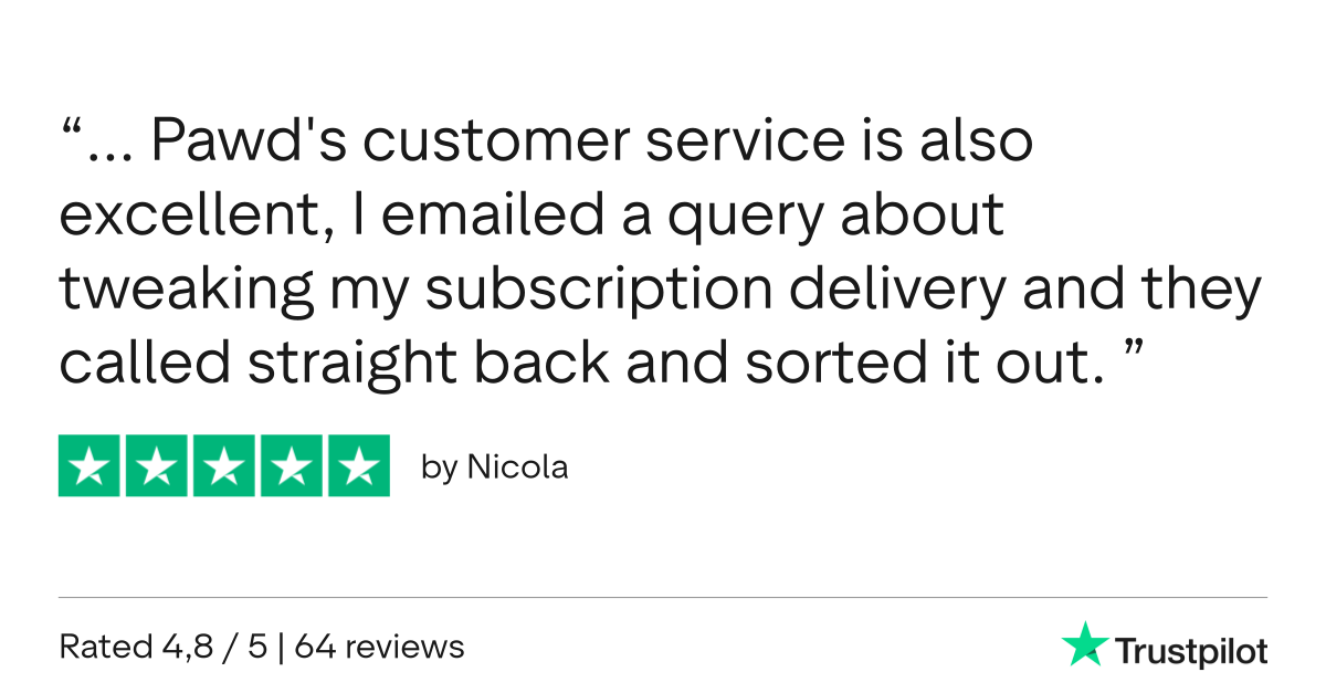 Customer service review by Nicola