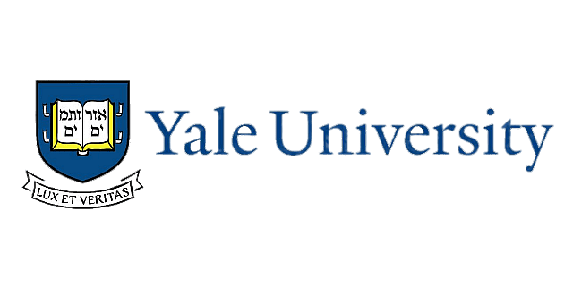 Yale University logo with shield and Latin motto 'Lux et Veritas.'
