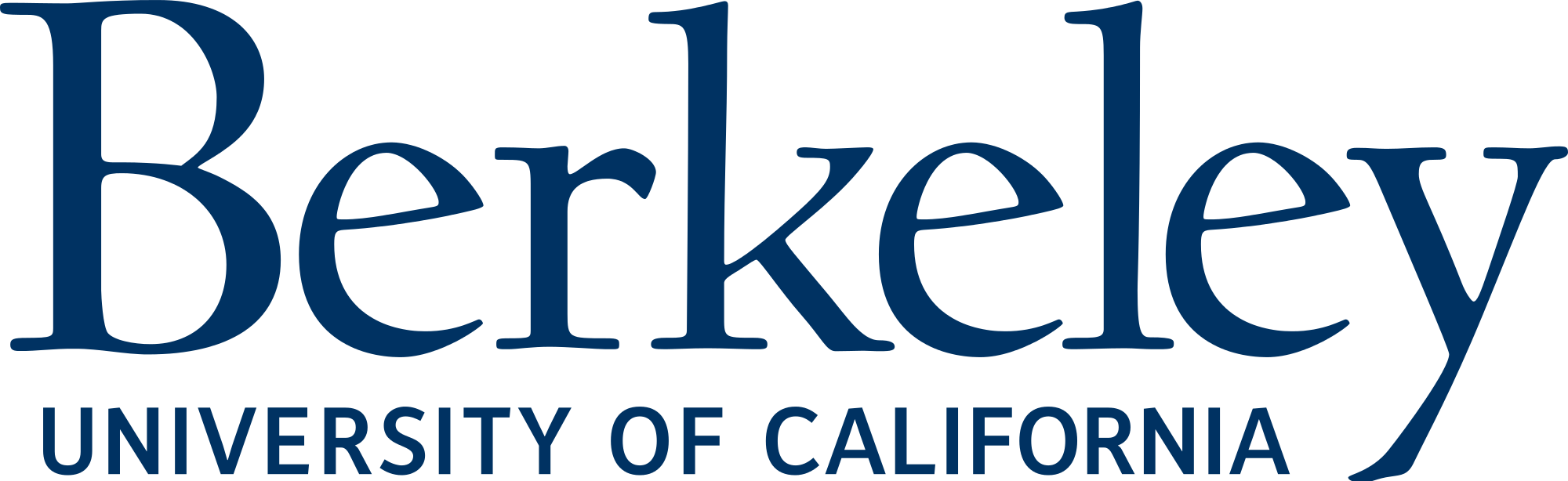 Blue text logo saying 'Berkeley University of California'.