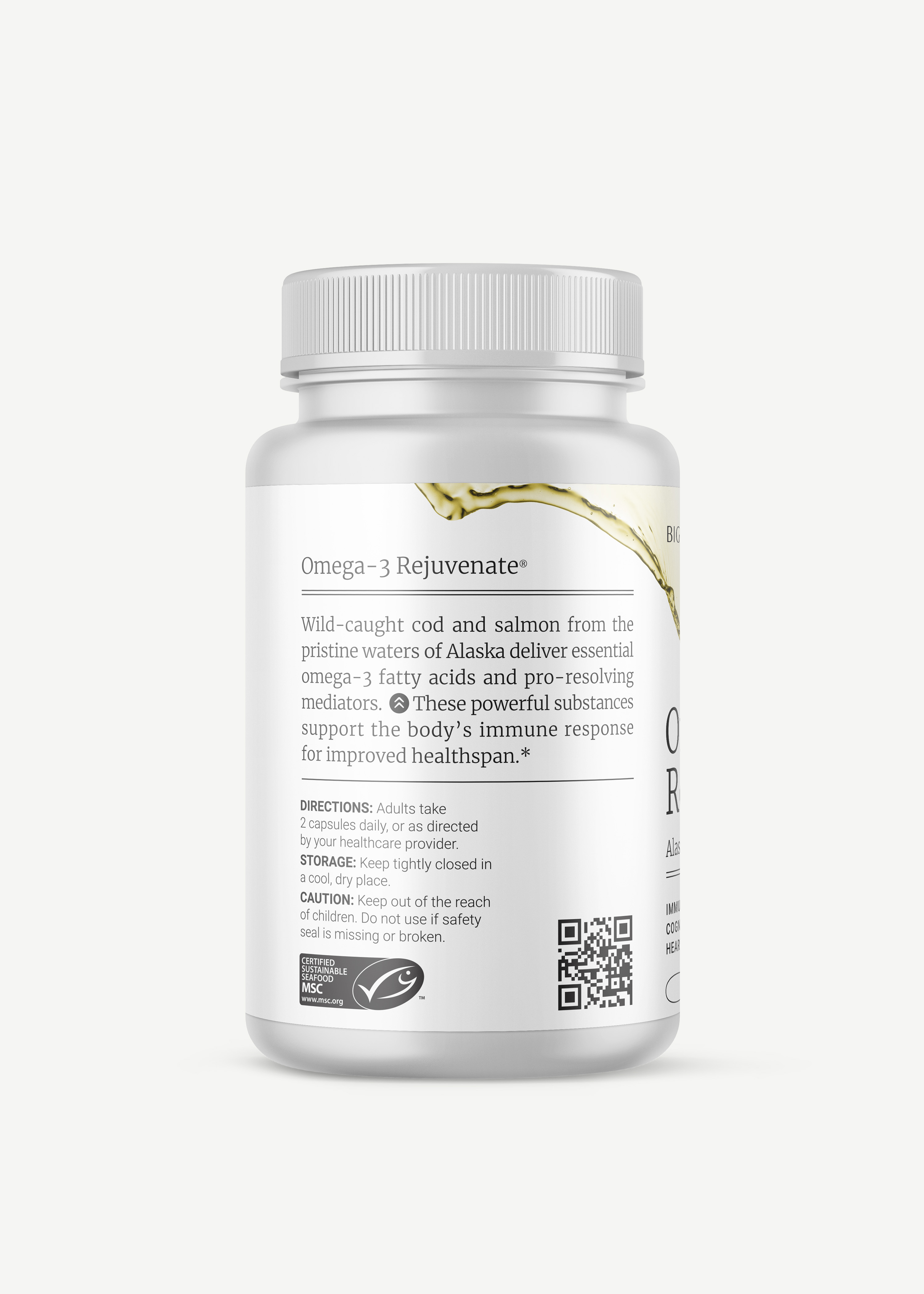 Bottle of HTB Rejuvenate supplement with capsules and rustic wood background.