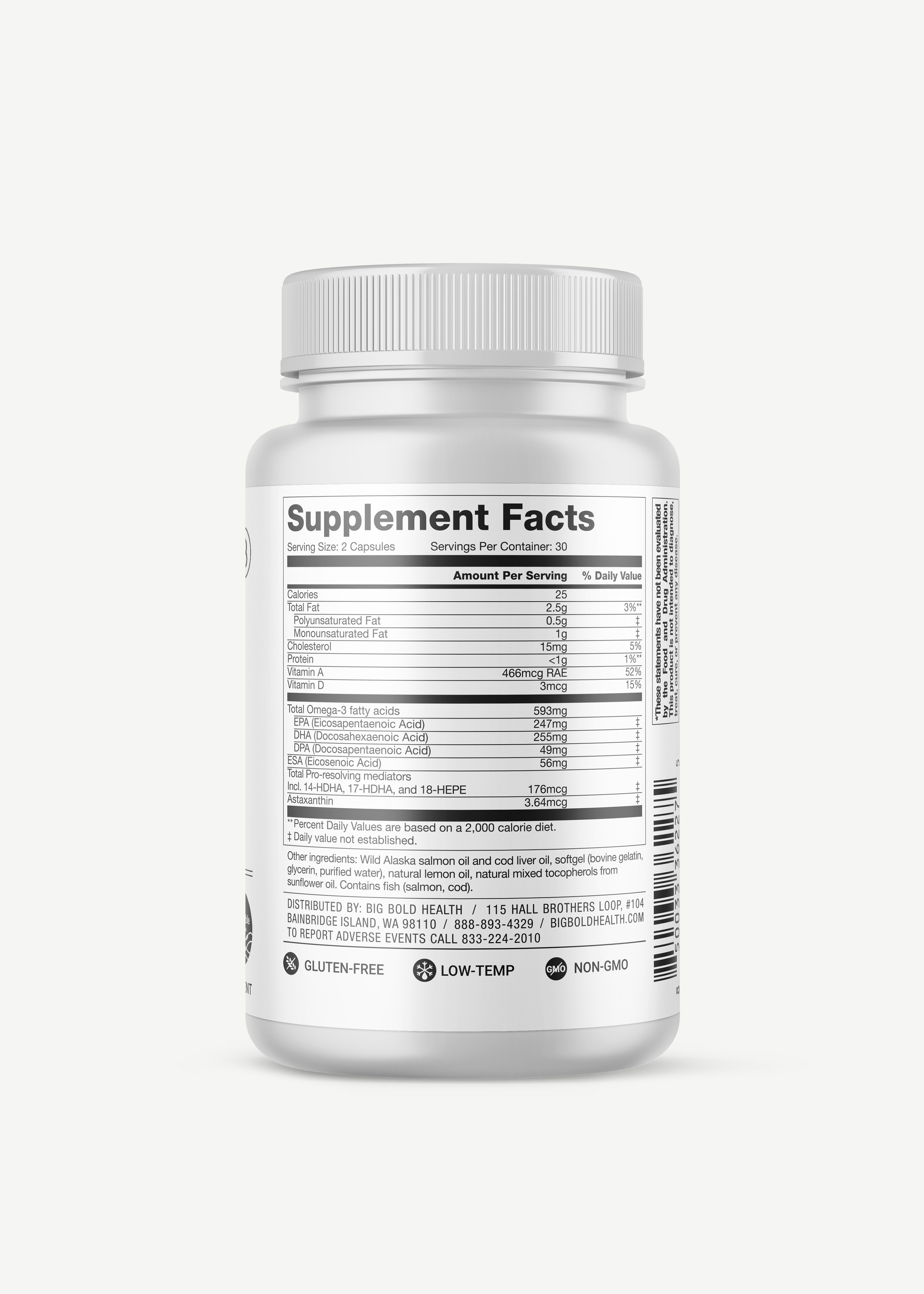 Bottle of HTB Rejuvenate supplement with capsules and rustic wood background.