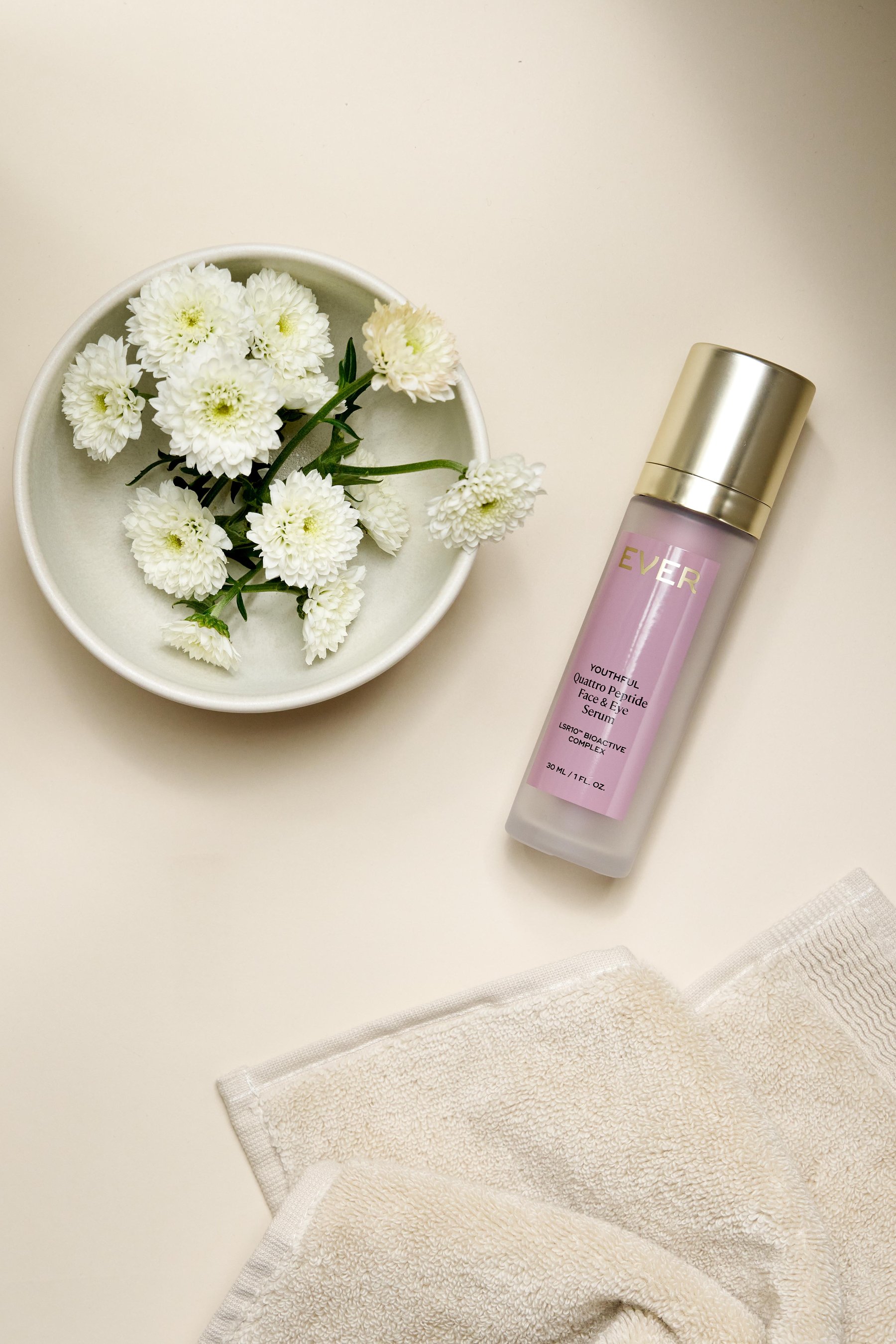 EVER Youthful Serum with white florals