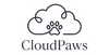 The CloudPaws logo, which is a line drawing of a paw print inside a cloud.