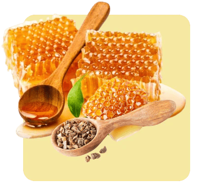 Honeycomb and honey ingredients