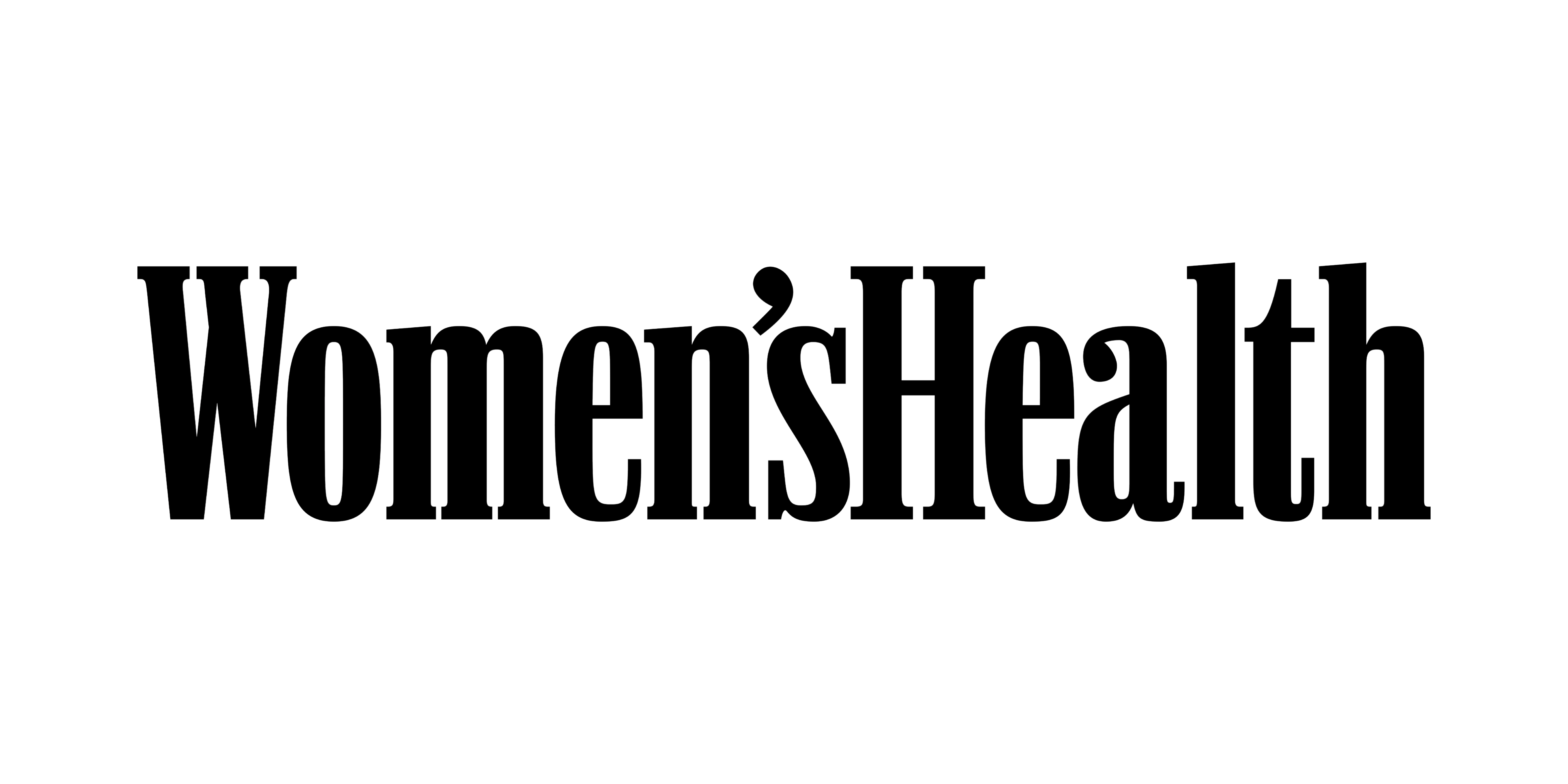 The Women's Health logo in black serif text on a white background.