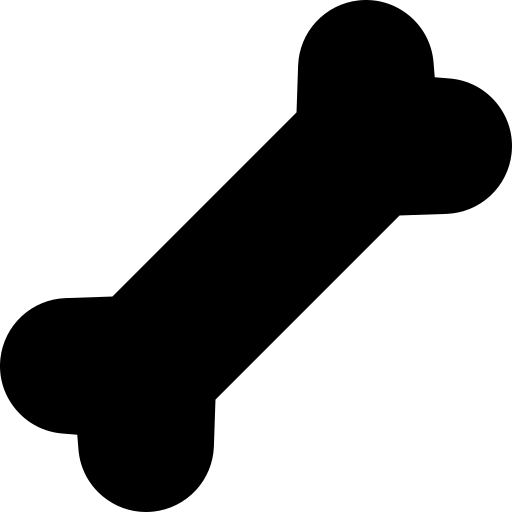Bone icon representing pet nutrition or treats