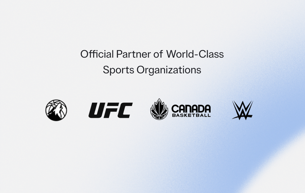 Logos of sports organizations with text: 'Official Partner of World-Class Sports Organizations.'