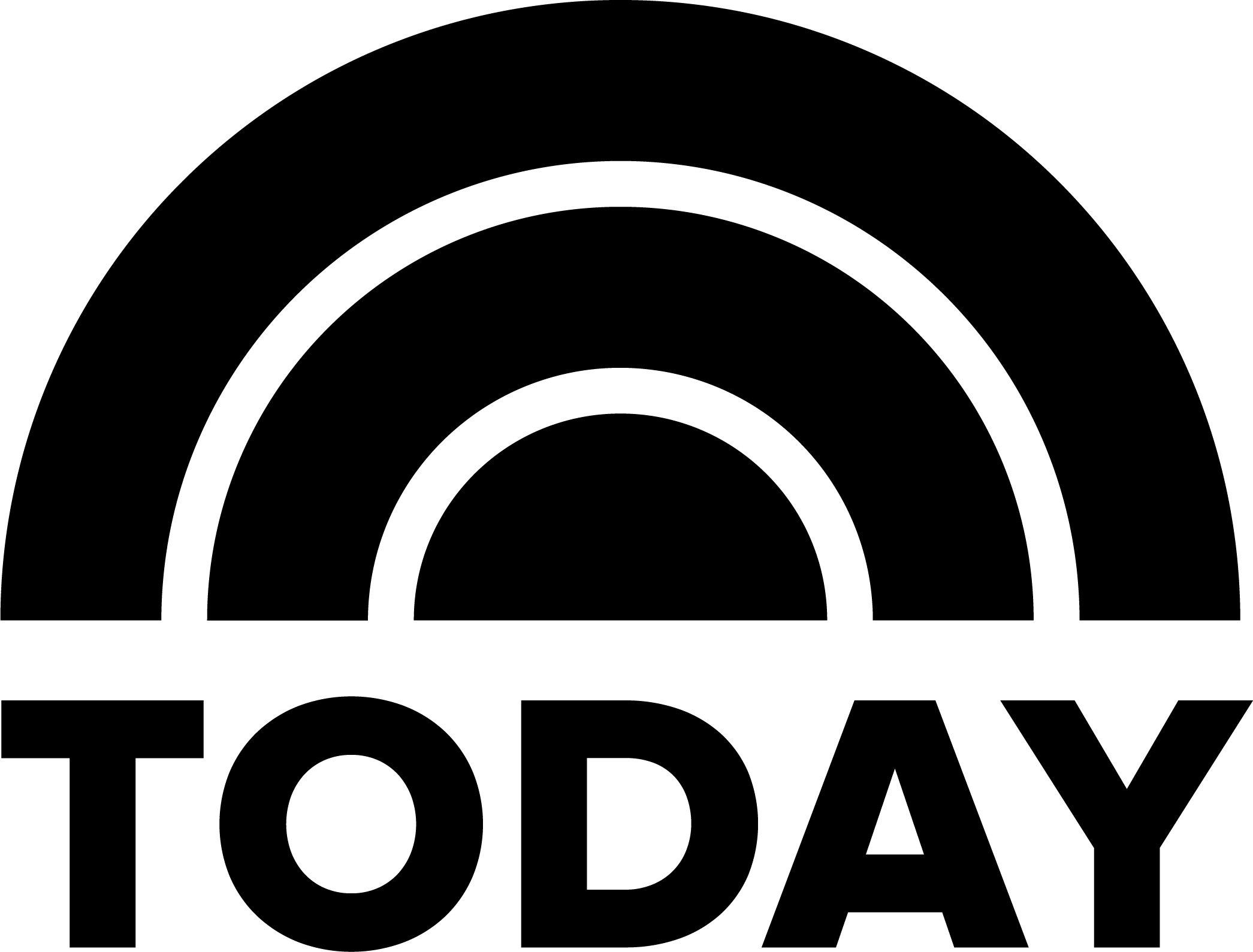 Black semi-circle logo with the word 'TODAY' underneath.