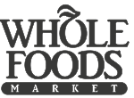 Whole Foods Market logo in black and white.
