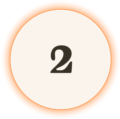 A stylized number 2 inside a circular gradient border.