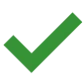 A green checkmark icon on a transparent background.