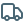 A simple, pixelated icon of a truck against a black background.