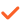A blurry, orange checkmark icon on a white background.