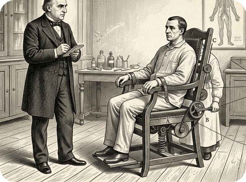 Jean-Martin Charcot's vibration chair