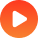 A pixelated orange play button icon with a white triangle.