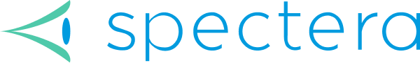 The Spectera logo, featuring a stylized eye icon and the word 'spectera' in blue lowercase text.