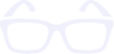 A white pixelated icon of a pair of eyeglasses on a black background.