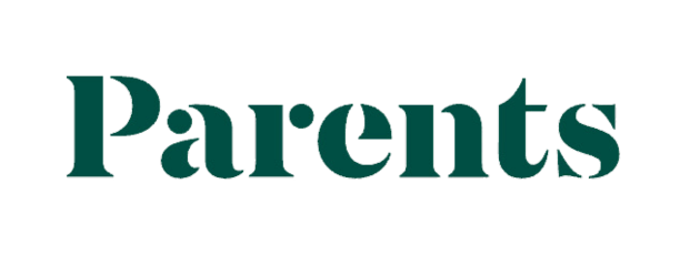 Green text logo displaying the word 'Parents' on a transparent background.