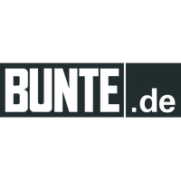 Text logo displaying the word 'BUNTE' on a dark background.