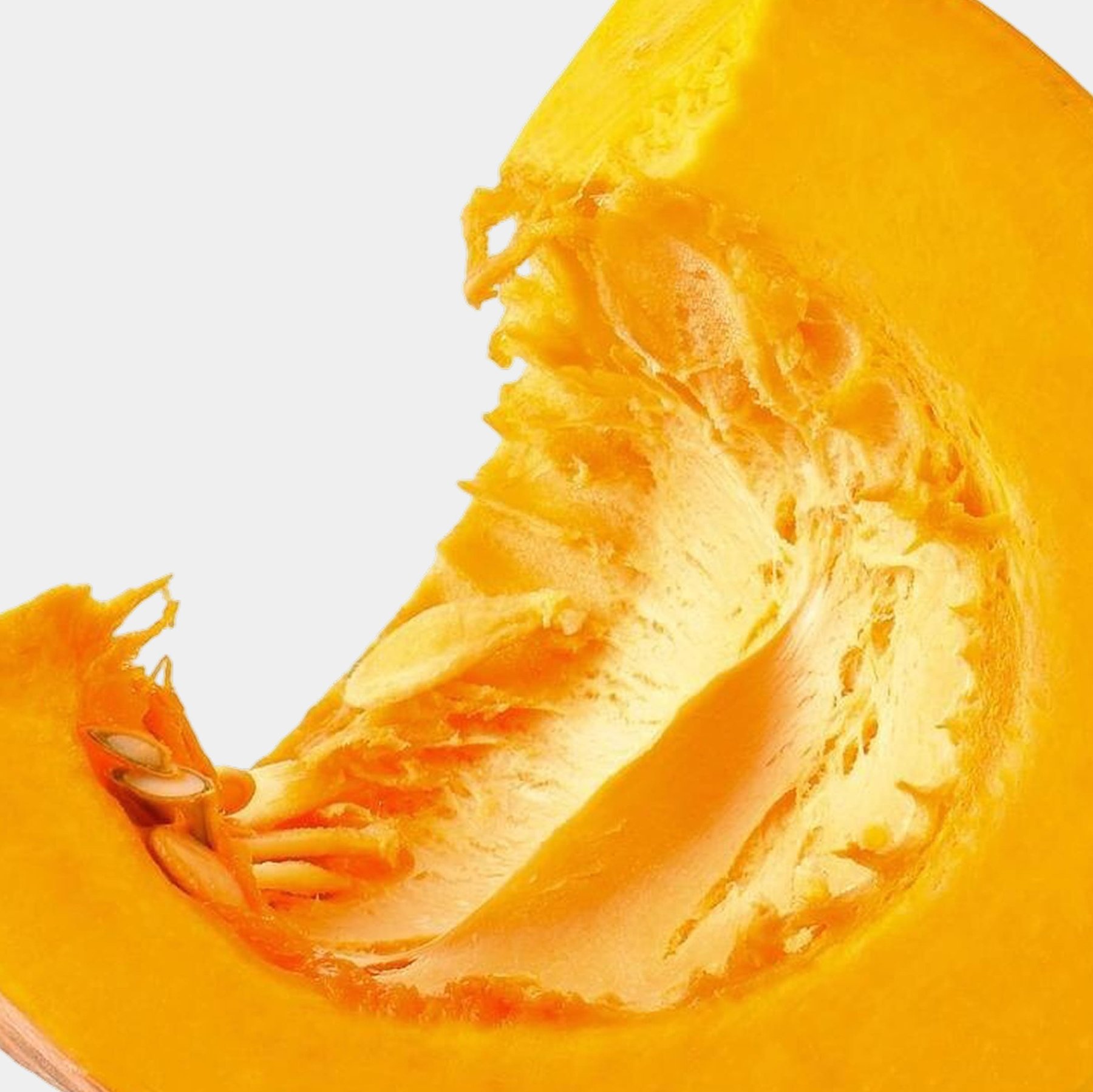 Fresh pumpkin slice showing natural ingredients