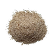 A pile of coarse brown sand on a white background.