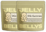 Two beige packages labeled 'Jelly Bellys' with a cartoon figure.