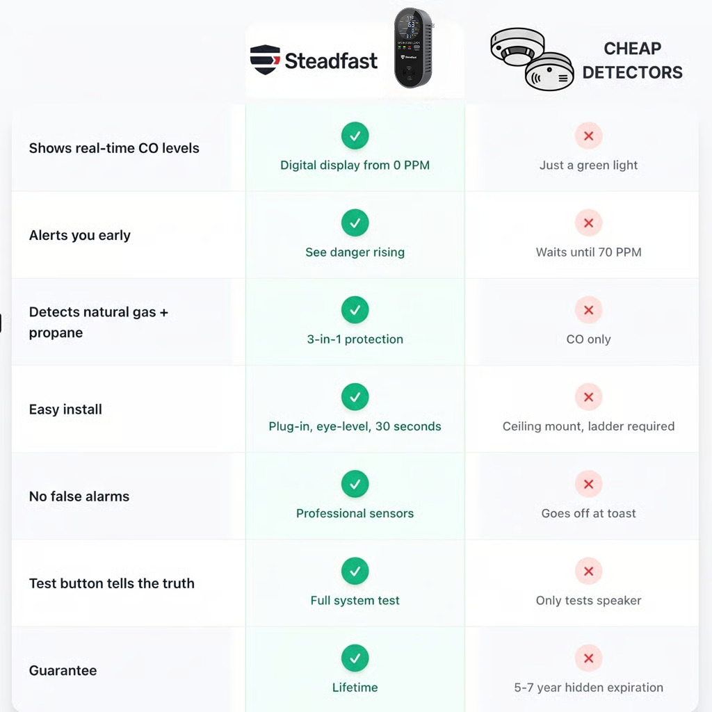 Comparison between traditional detectors and Haven